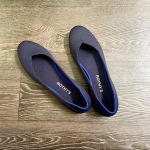 Rothy’s navy flats.